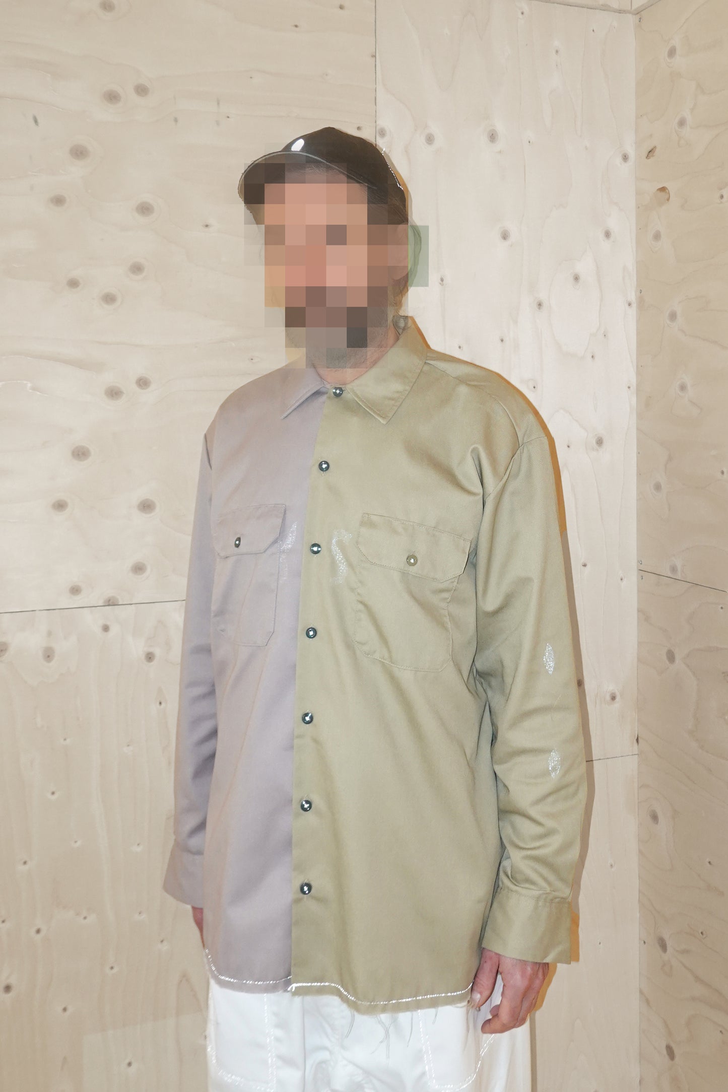 Shirt - Grey & Khaki