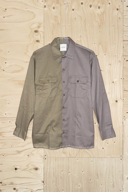 Shirt - Khaki & Grey