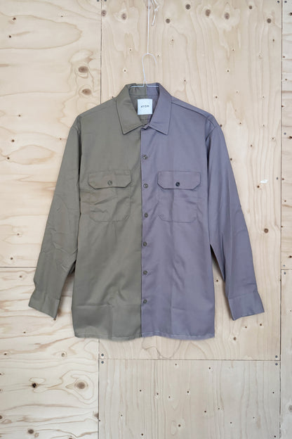 Shirt - Khaki & Grey