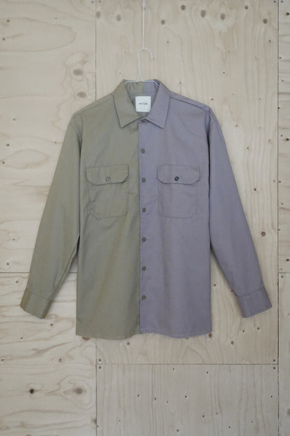 Shirt - Khaki & Grey