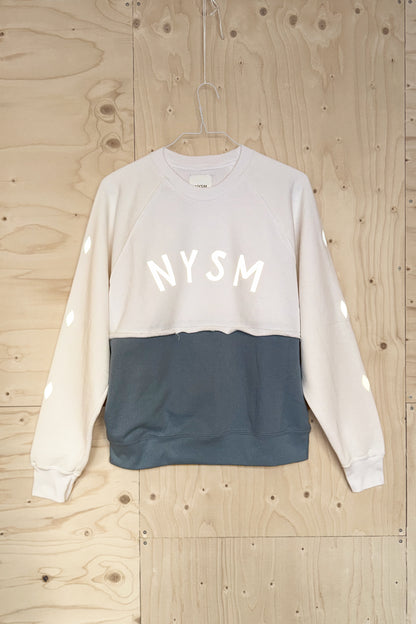 Sweatshirt - White & Petrol