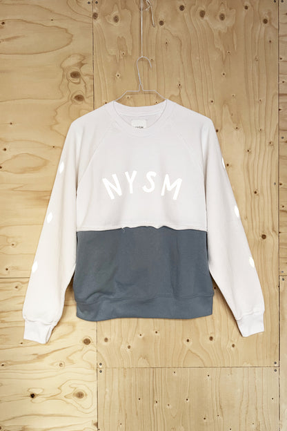 Sweatshirt - White & Petrol