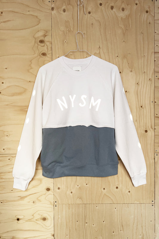 Sweatshirt - White & Petrol