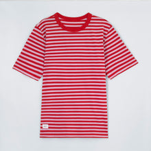 Load image into Gallery viewer, Le Crew Tee Red/Lilac Stripe
